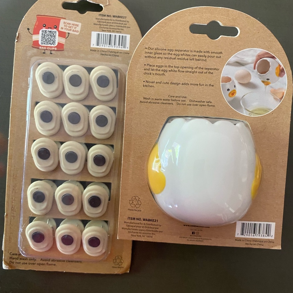 CWC Mini Magnetic Clips and Egg Separator Set - Picture 2 of 5